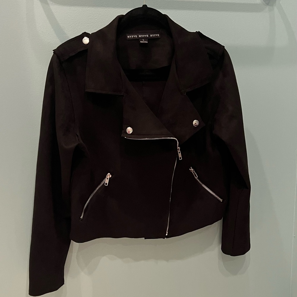 HYFVE HYFVE HYFVE vegan suede moto jacket